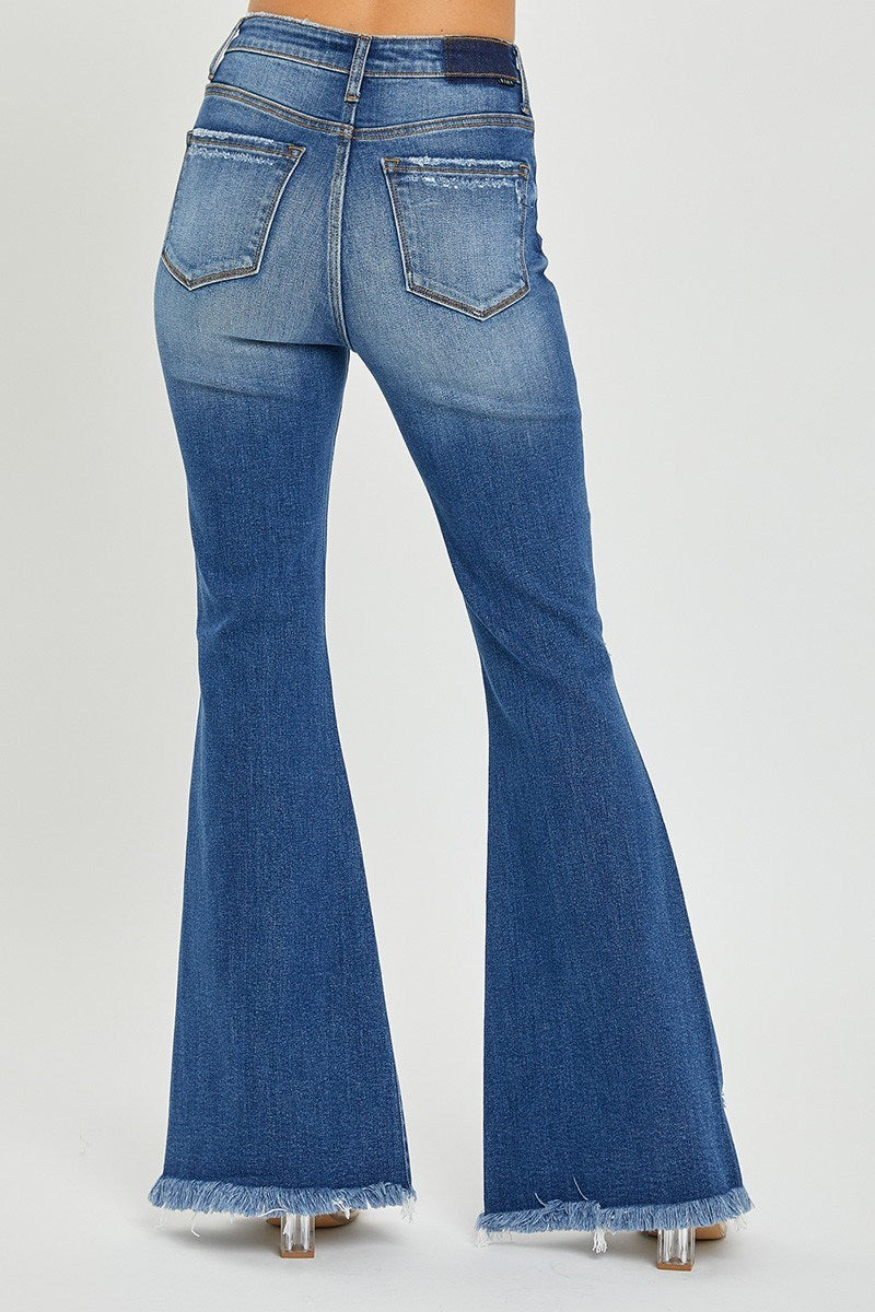 Risen Flare Slit Jeans