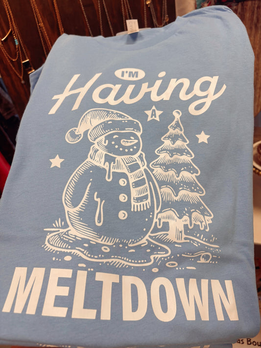 Snowman Meltdown Graphic Tee