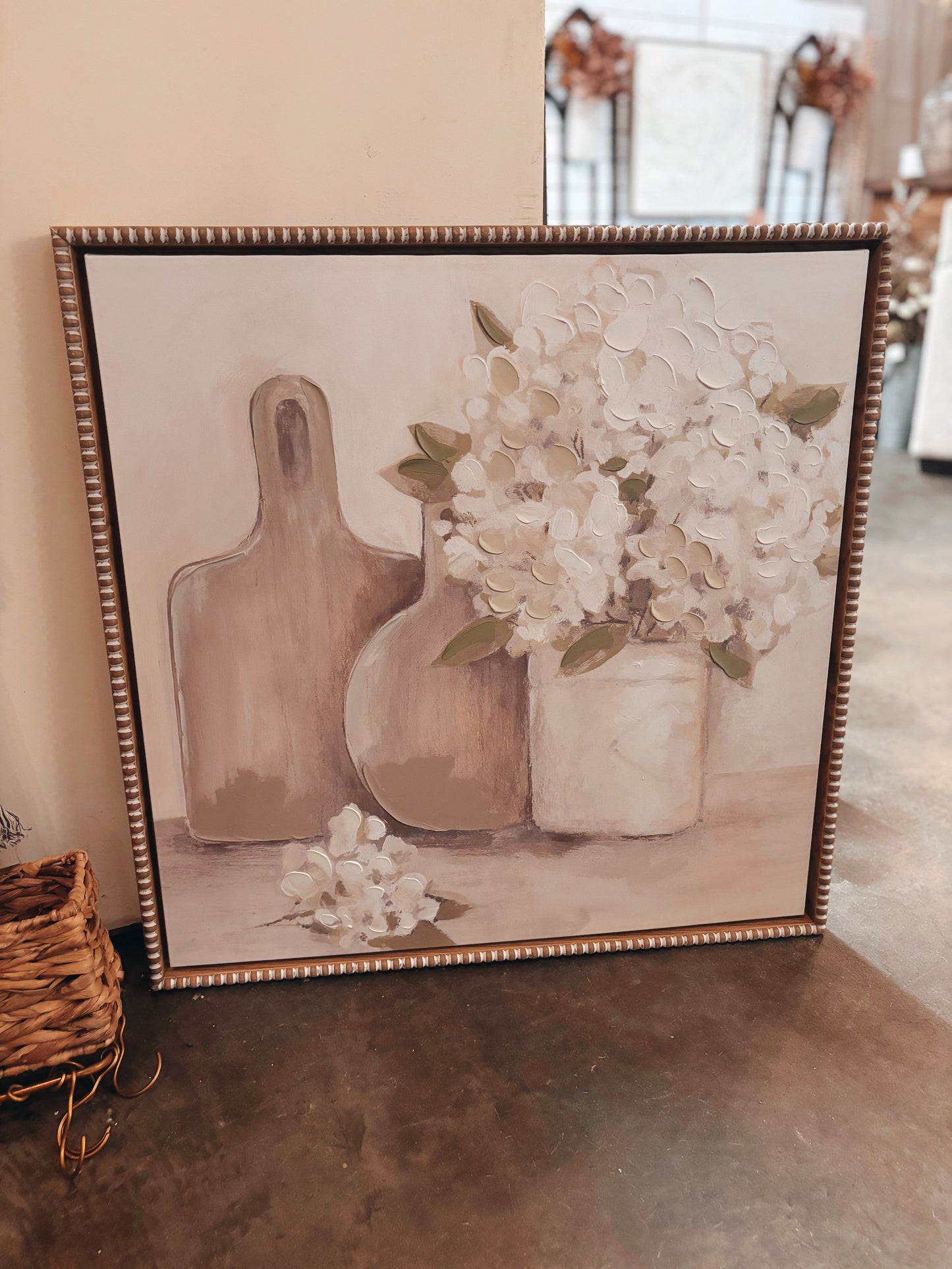 Framed Farmhouse Blooms Art ***LOCAL PICKUP ONLY***