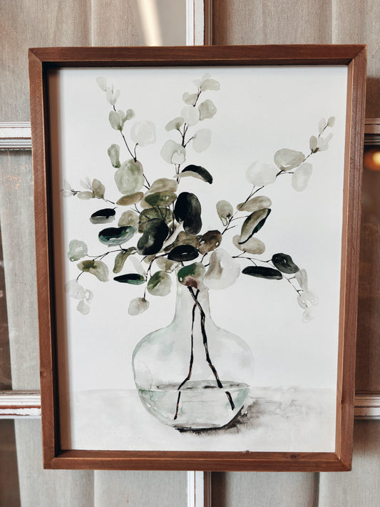 Eucalyptus in Vase Art