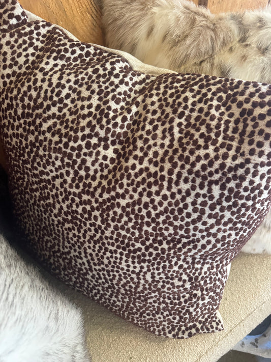 Brown Spotted Pillow