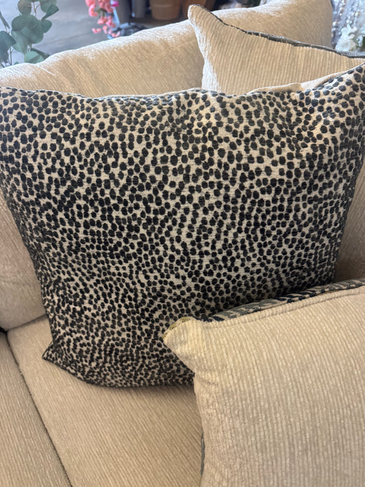 Blue Spotted Pillow