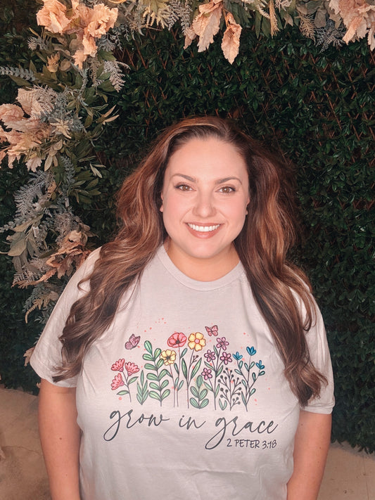 Grow in Grace Scripture Tee