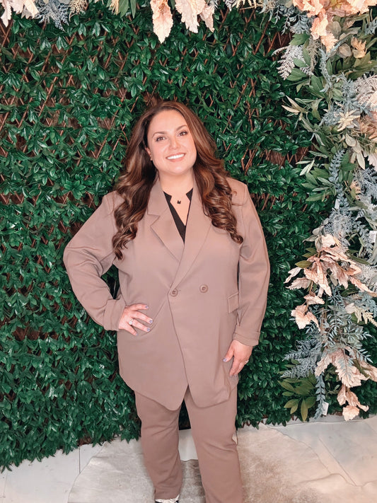 Mocha Athluxury Blazer