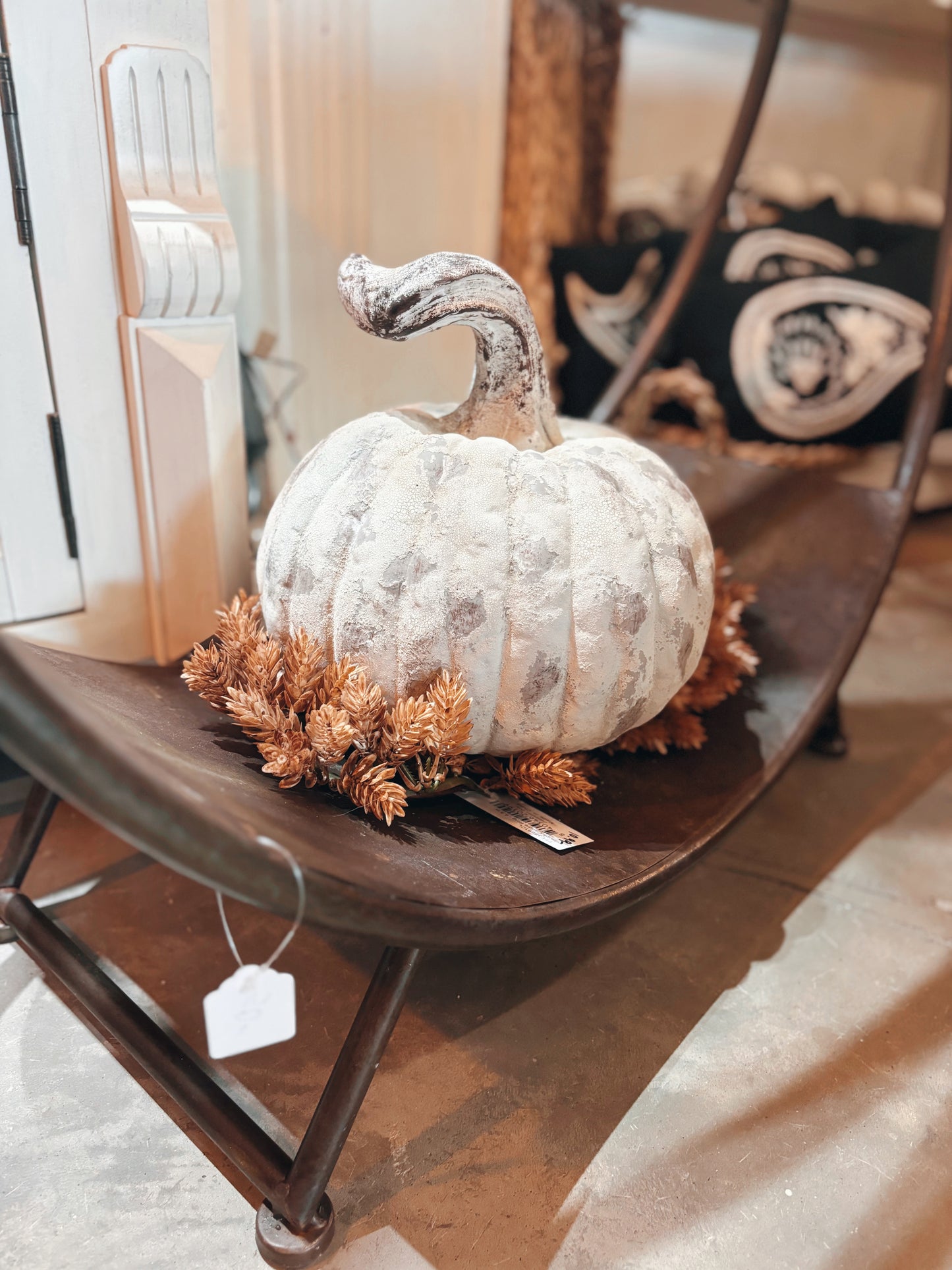 Mottled Resin Pumpkin