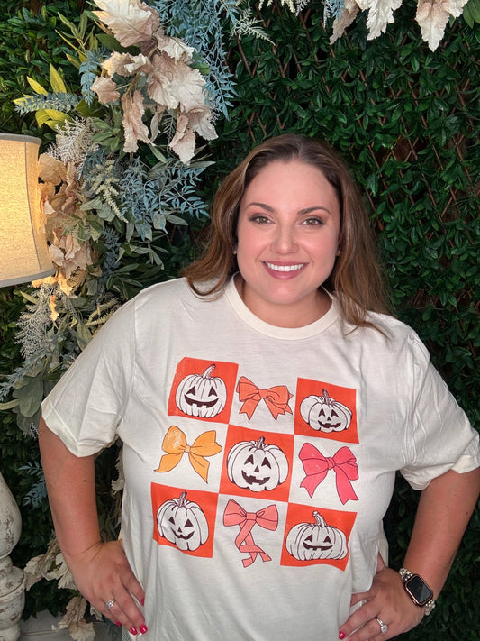 Pumpkins & Bows Graphic Tee