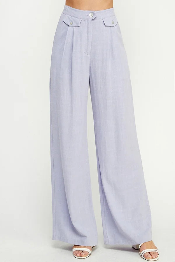 Lilac Linen Pants