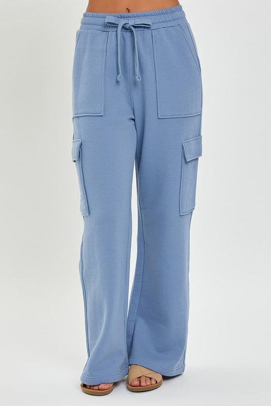 Blue Relaxed Jogger Pants