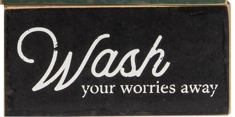 Wash Bathroom Block Sign