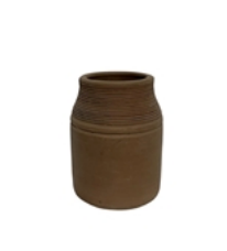 Terracotta Vase Natural H 6.3 & Dia 5.5"