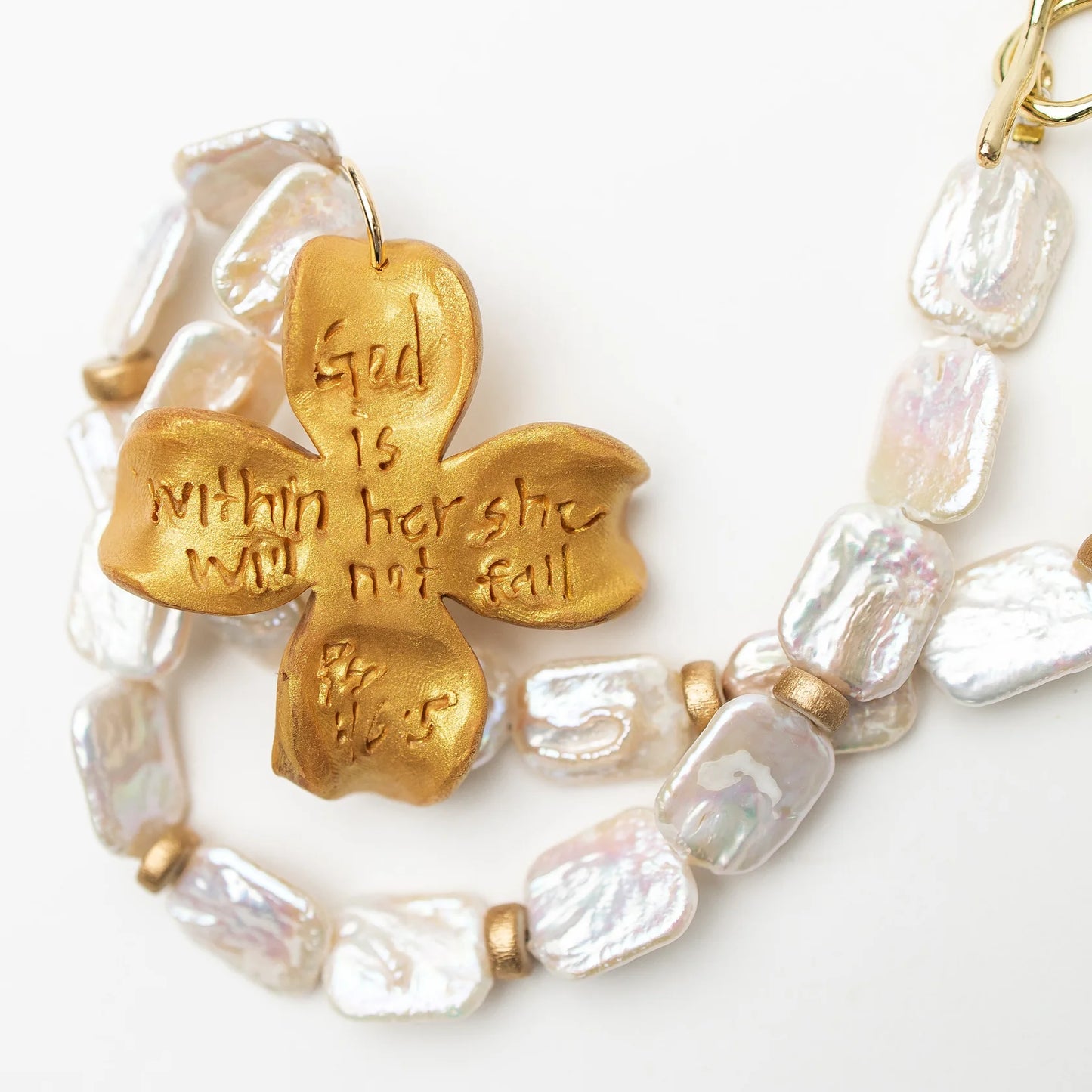 Pearl with Dogwood Pearl Necklace