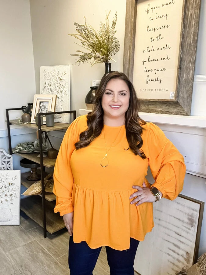 Tangerine Blouse