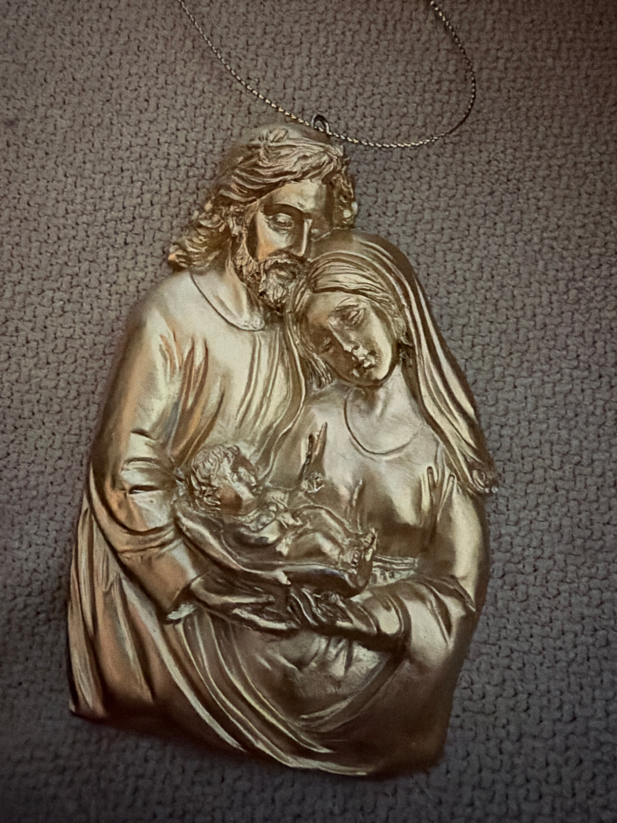 Gold Nativity Orn