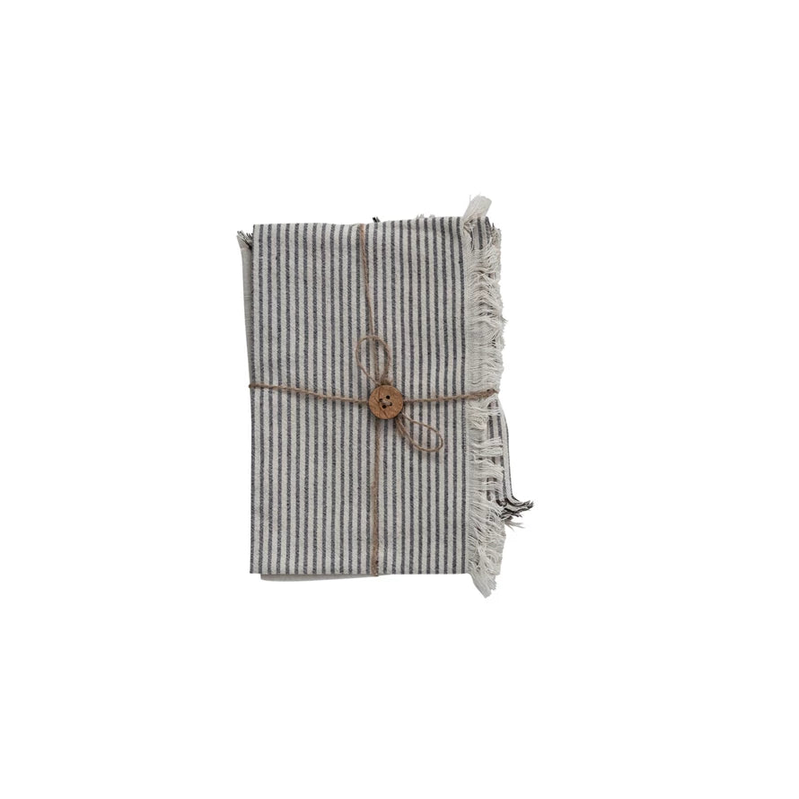 Striped Woven Cotton Tea Towel