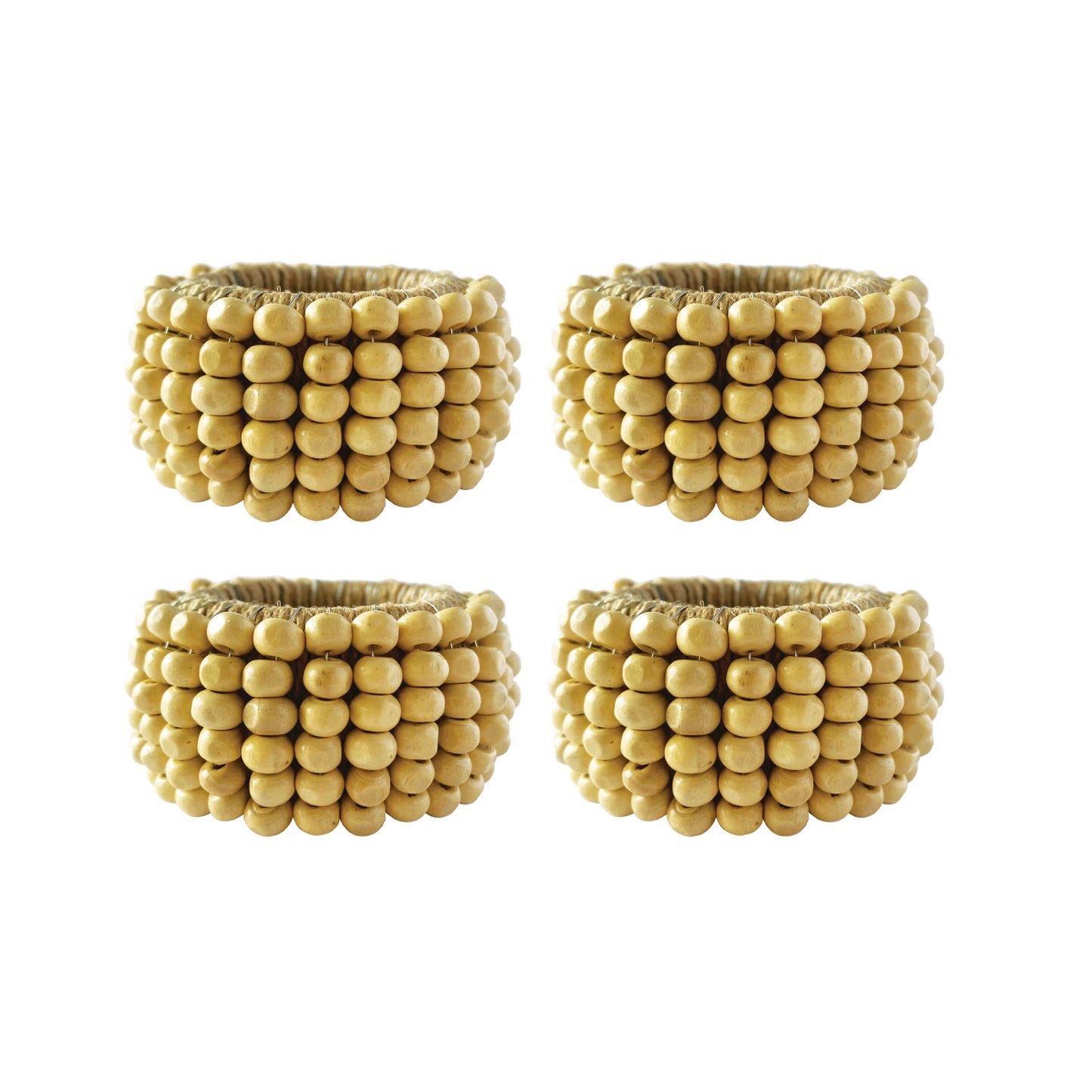 Mango Wood Bead Napkin Rings